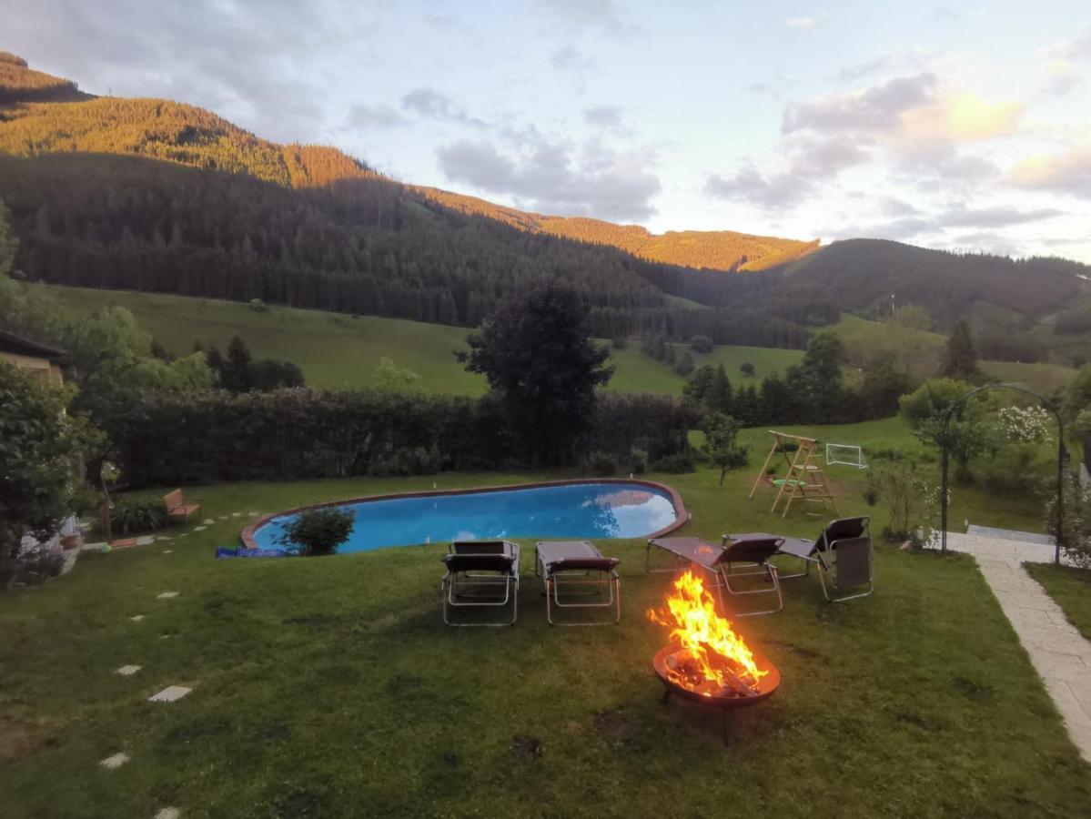 Pool, Pokale, Sauna, Billard, Kirche U. Viel Natur Vordernberg Exterior foto